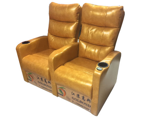 Ergonomically Theater Seating Sofa , Theater Sectional Couch Fireproofed