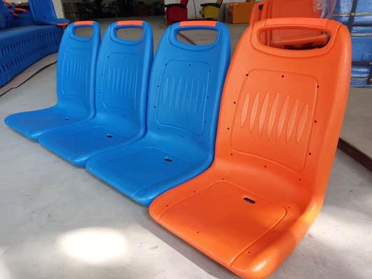 Double Plastic Bus Seats , Tourist Bus Seats Environmental Injection Molding